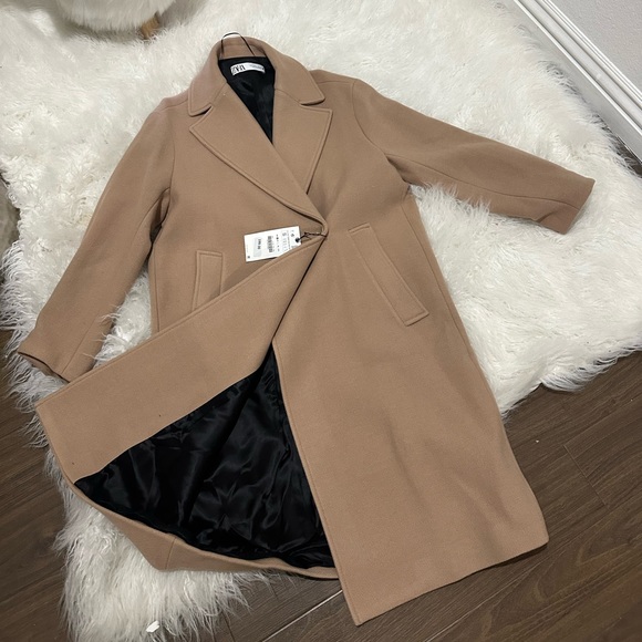 Zara Jackets & Blazers - Zara Tan Women's Coat